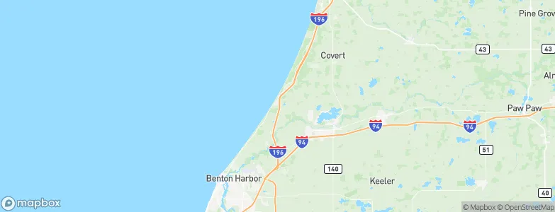 Lake Michigan Beach, United States Map