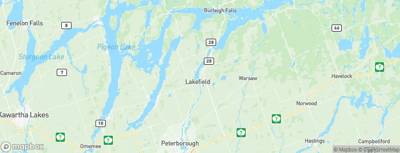 Lakefield, Canada Map