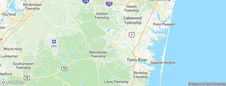 Lakehurst, United States Map