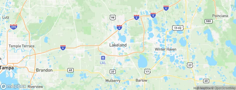 Lakeland, United States Map