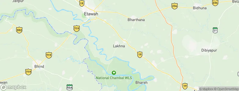 Lakhnā, India Map