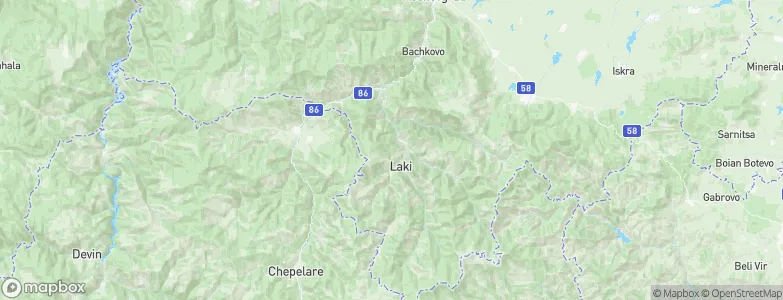 Laki, Bulgaria Map