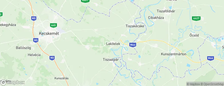 Lakitelek, Hungary Map