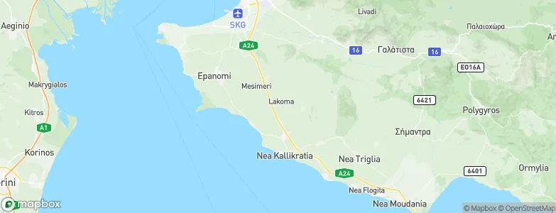 Lakkoma, Greece Map