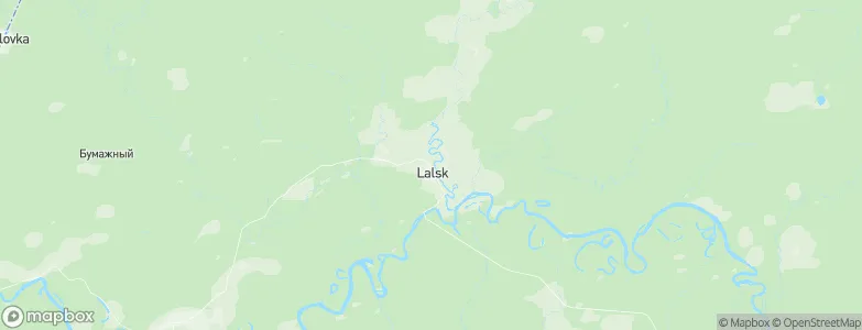 Lal'sk, Russia Map