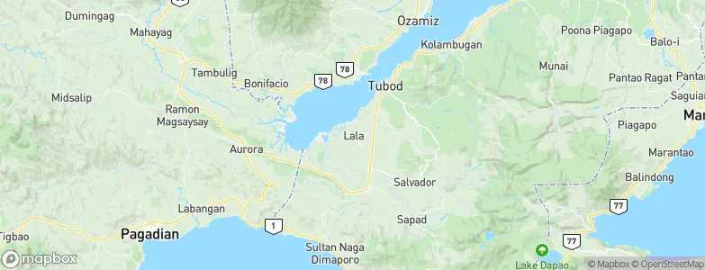 Lala, Philippines Map