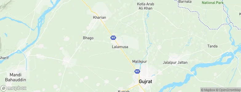 Lalamusa, Pakistan Map