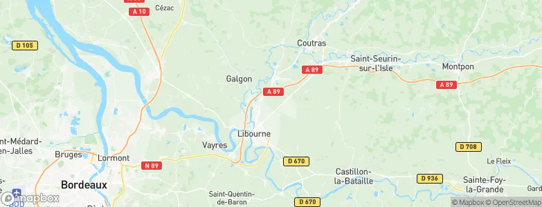 Lalande-de-Pomerol, France Map