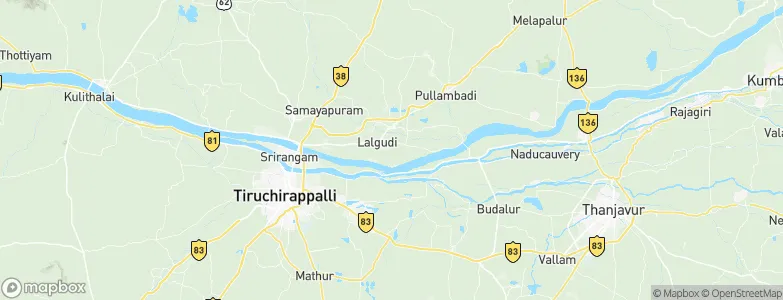 Lalgudi, India Map