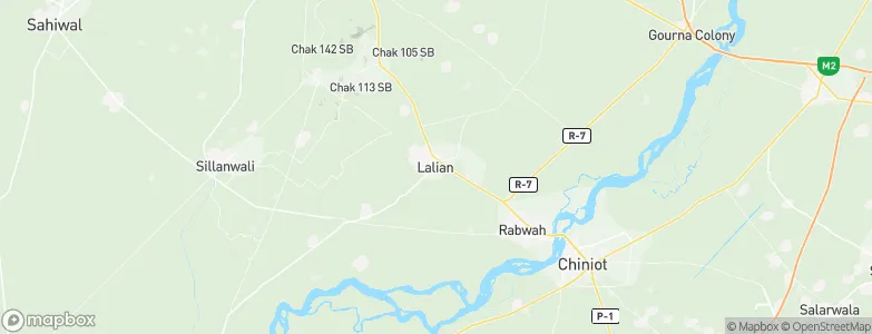 Lalian, Pakistan Map