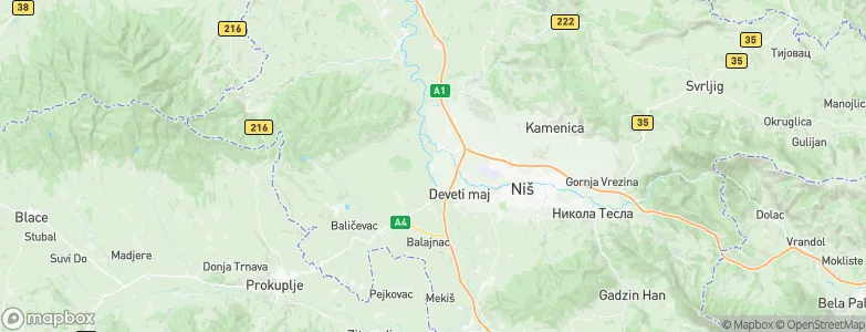 Lalinac, Serbia Map
