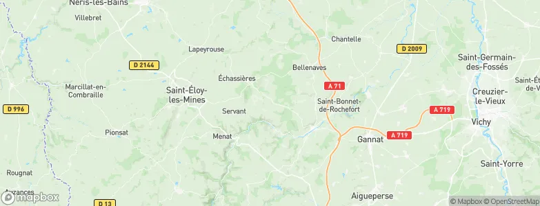Lalizolle, France Map