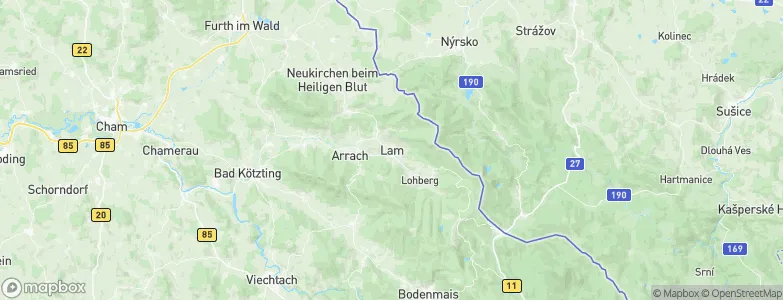Lam, Germany Map