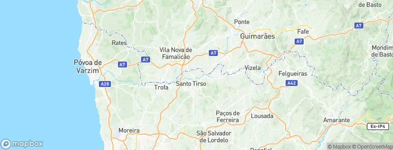 Lama, Portugal Map