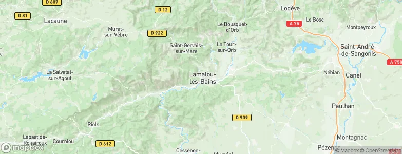 Lamalou-les-Bains, France Map