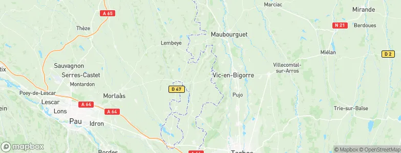 Lamayou, France Map