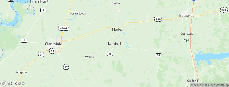 Lambert, United States Map