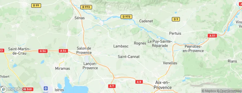 Lambesc, France Map