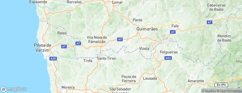 Lameiras, Portugal Map