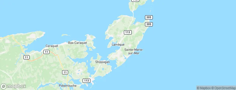 Lamèque, Canada Map