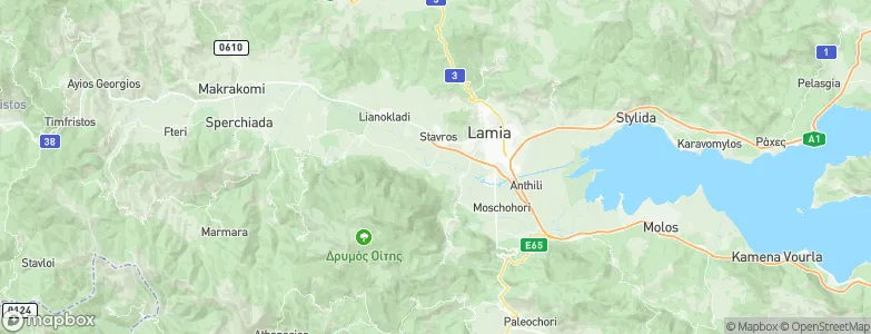 Lamia, Greece Map