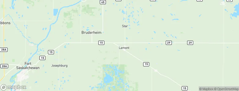 Lamont, Canada Map