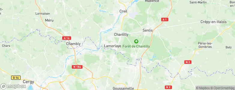 Lamorlaye, France Map