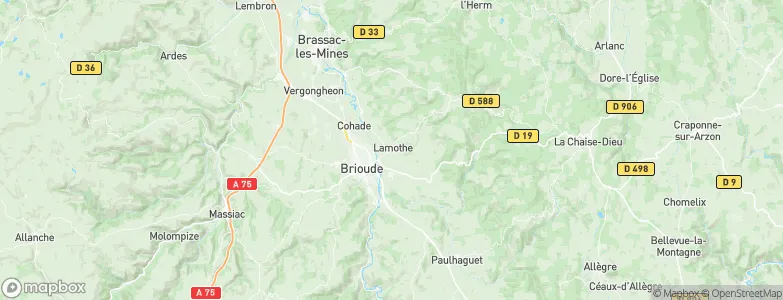 Lamothe, France Map