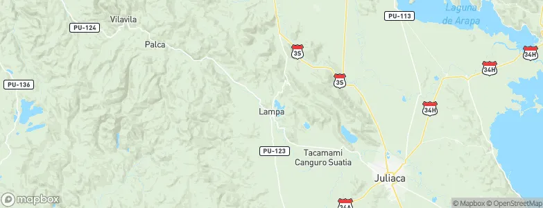 Lampa, Peru Map