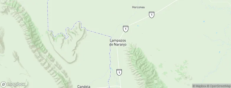 Lampazos de Naranjo, Mexico Map
