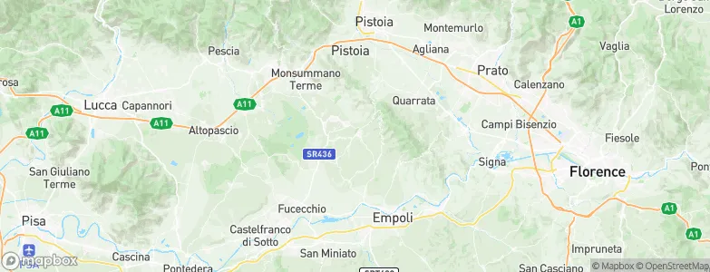 Lamporecchio, Italy Map