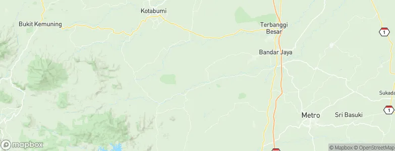 Lampung, Indonesia Map