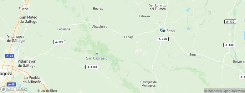 Lanaja, Spain Map