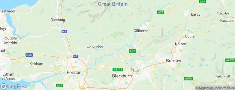 Lancashire, United Kingdom Map