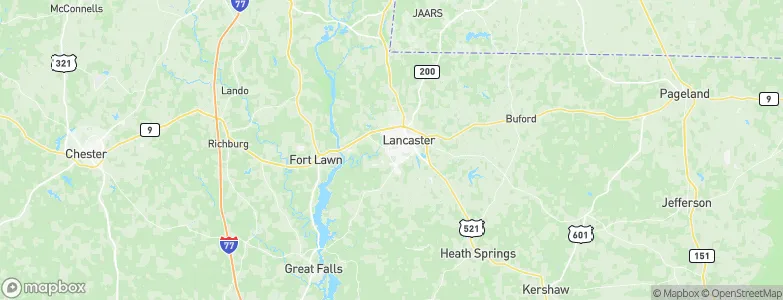 Lancaster Mill, United States Map