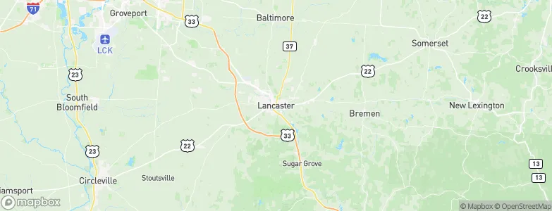 Lancaster, United States Map