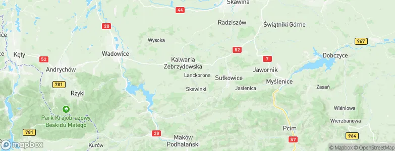 Lanckorona, Poland Map