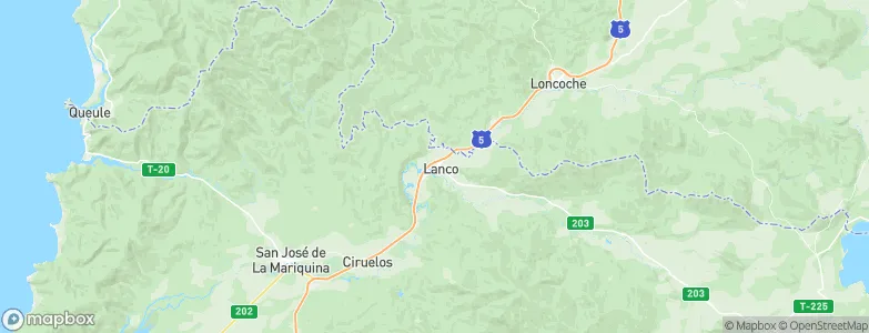 Lanco, Chile Map