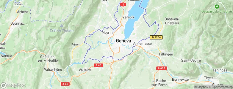 Lancy, Switzerland Map
