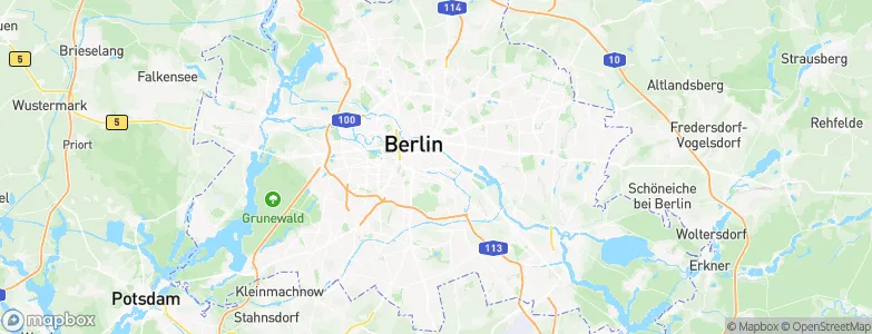 Land Berlin, Germany Map