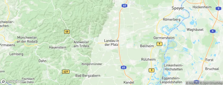 Landau, Germany Map