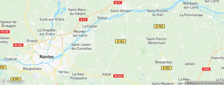 Landemont, France Map
