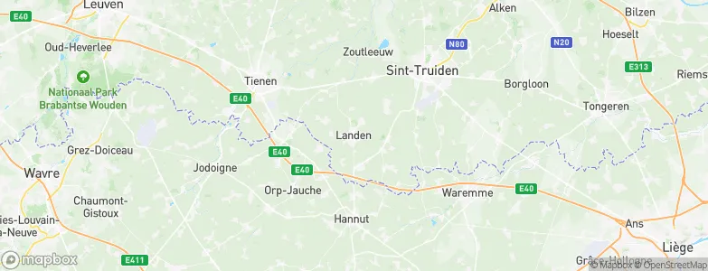 Landen, Belgium Map