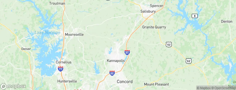 Landis, United States Map