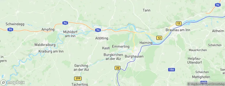 Landkreis Altötting, Germany Map