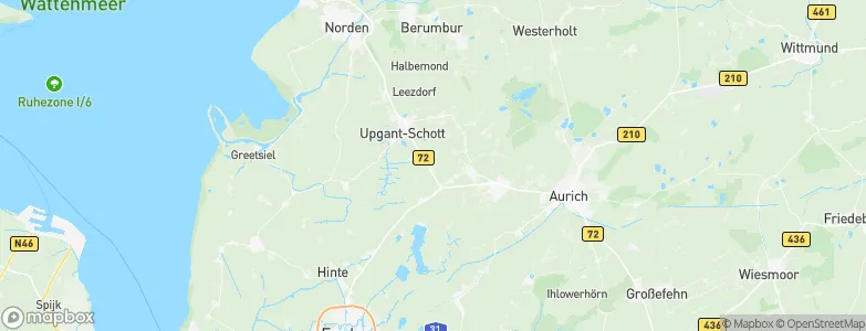 Landkreis Aurich, Germany Map