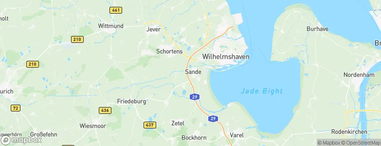 Landkreis Friesland, Germany Map