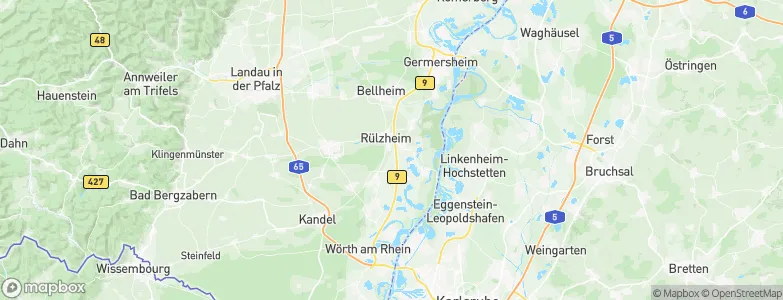 Landkreis Germersheim, Germany Map