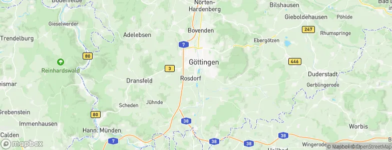 Landkreis Göttingen, Germany Map