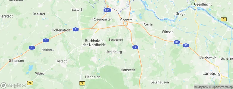 Landkreis Harburg, Germany Map